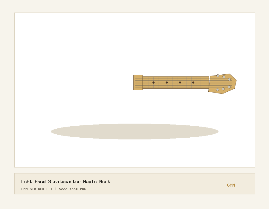 Left Hand Stratocaster Maple Neck